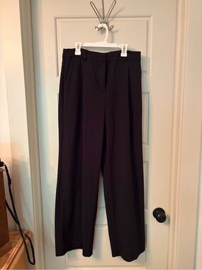 H&M Black Wide-Leg Dress Pants